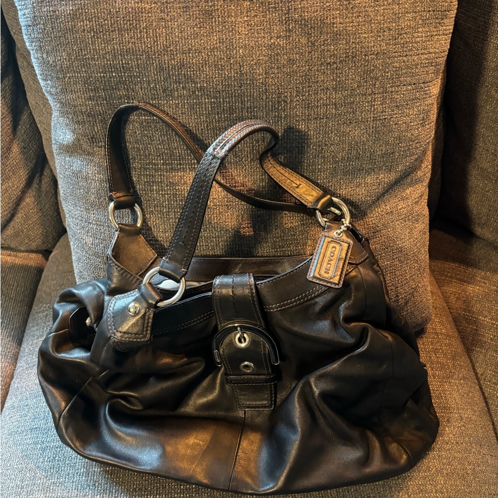 Coach Kristin Leather Hobo F17092 – Black, Silver Hardware, Classic Style